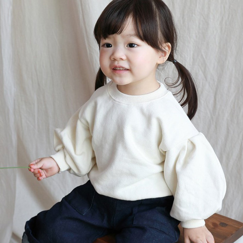 [브로콜리] 소매 퍼프 티셔츠따뜻한 세일♥ 아이보리 11호