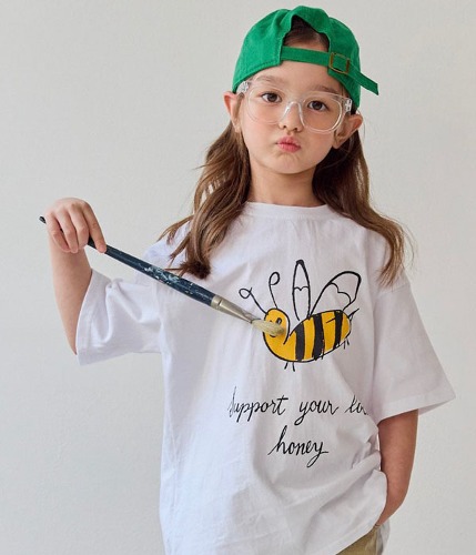 [도레도레] 꿀벌 티셔츠(2color) 5-11호,13-19호
